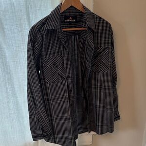 Airwalk Black and White Checkered Shirt